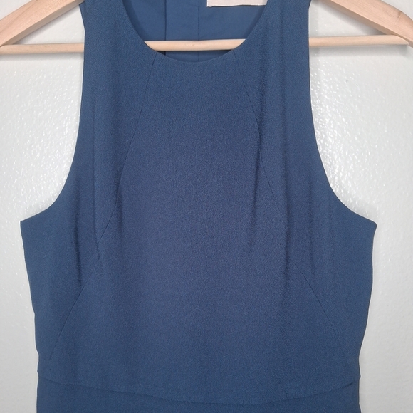 Keepsake The Label Blue Jupiter Sheath Mini Dress Sleeveless Lined Size Medium - Picture 7 of 15